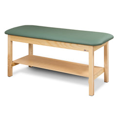 Clinton Top Classic Series Straight Line Treatment Table with Shelf